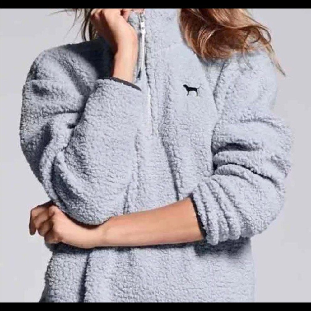 Victoria's Secret Pink Sherpa Pullover L